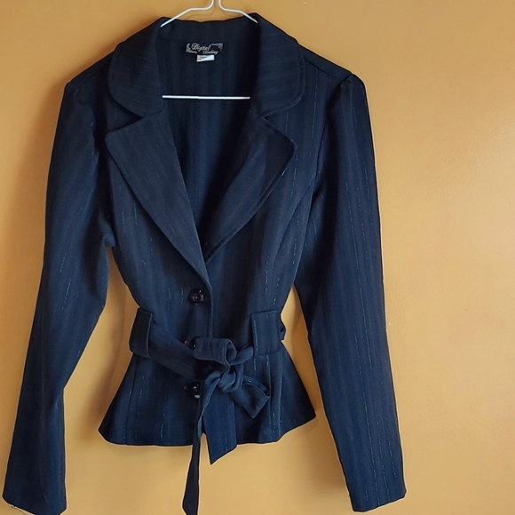 Tie Waist Blazer - Picture 1 of 9